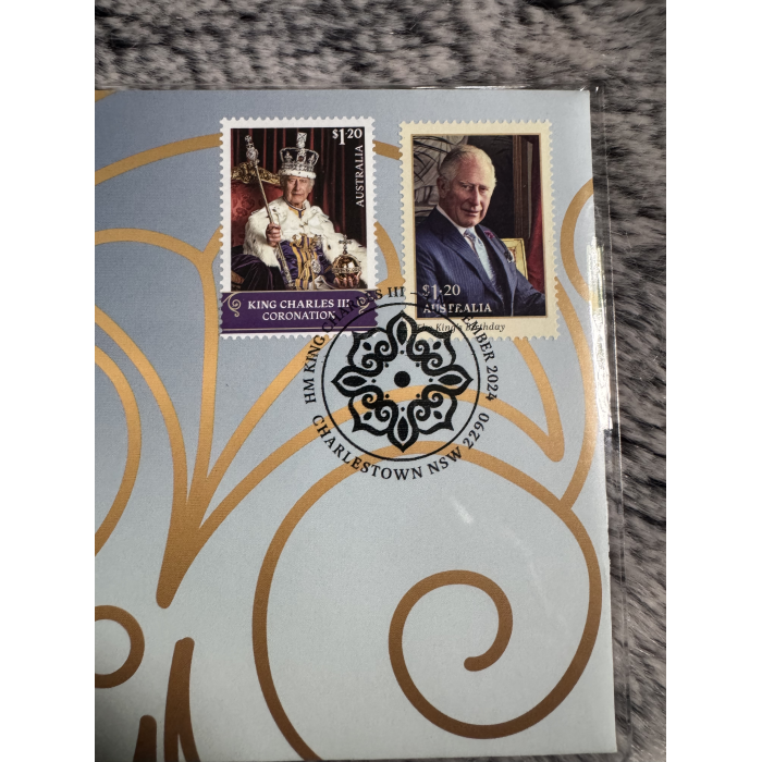 2024 PNC King Charles III Coronation $2 coin and  2 x $1.20 stamps 