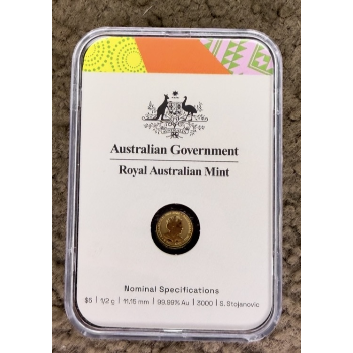 2023 FIFA Women’s World Cup 1/2 g Gold Frosted Uncirculated Coin