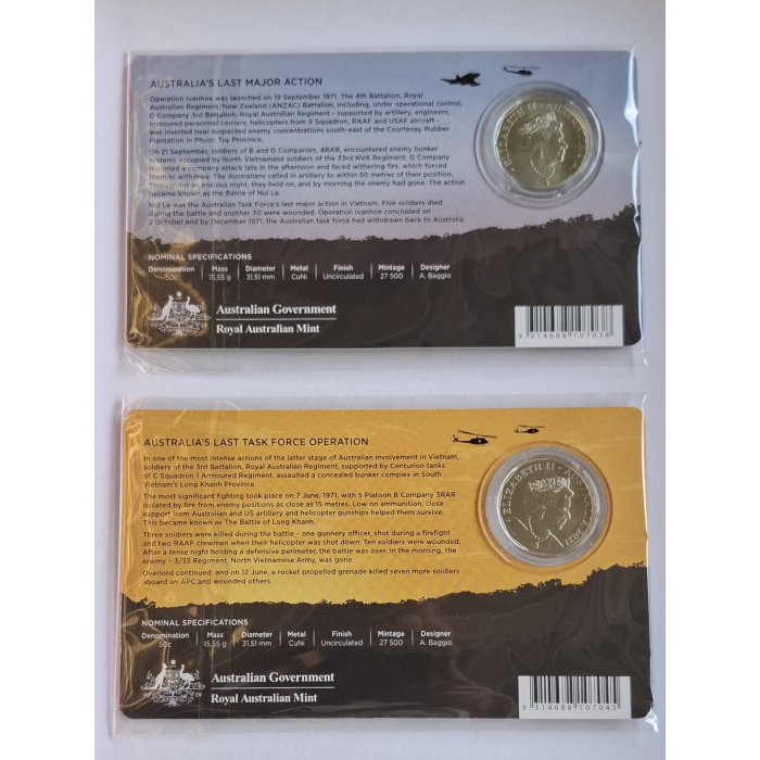2021  50c 50th Anniversary Of Operation Overlord/ Ivanhoe carded coins