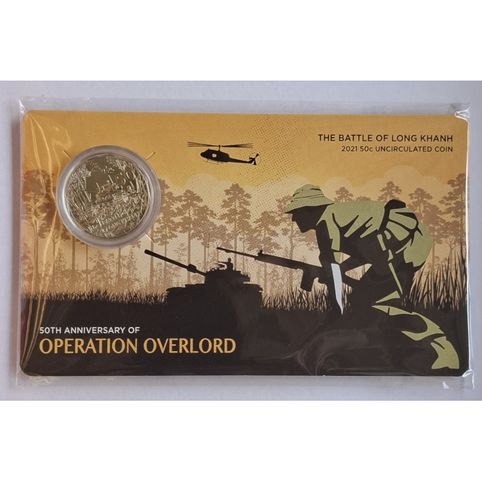 2021  50c 50th Anniversary Of Operation Overlord/ Ivanhoe carded coins
