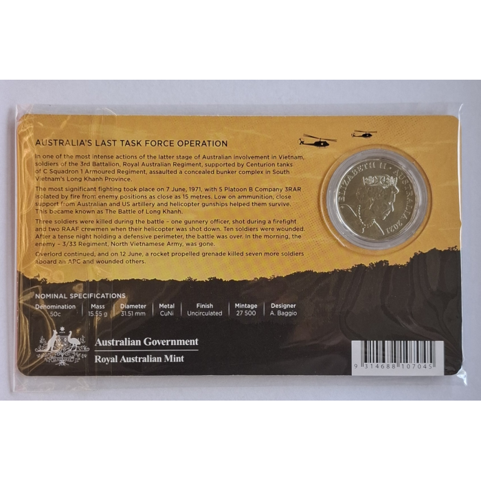 2021  50c 50th Anniversary Of Operation Overlord/ Ivanhoe carded coins