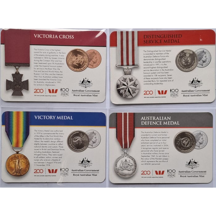 2017 Legends of ANZAC carded coins