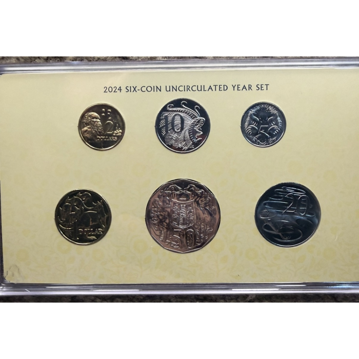 2024 Change of Monarch 6-Coin Uncirculated Year Set – Royal Australian Mint