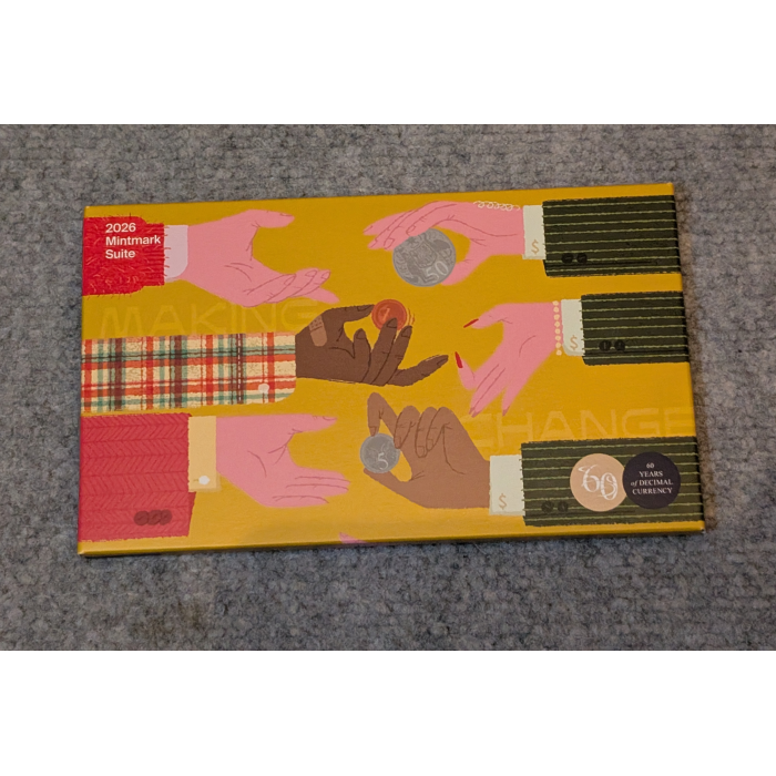 2026 60th Anniv Decimal Currency Four Coin Unc Mintmark & Privy Mark Set
