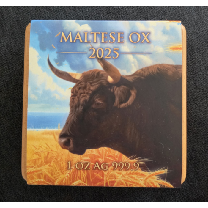 2025 Malta MALTESE OX 1oz Silver Coin – Germania Mint