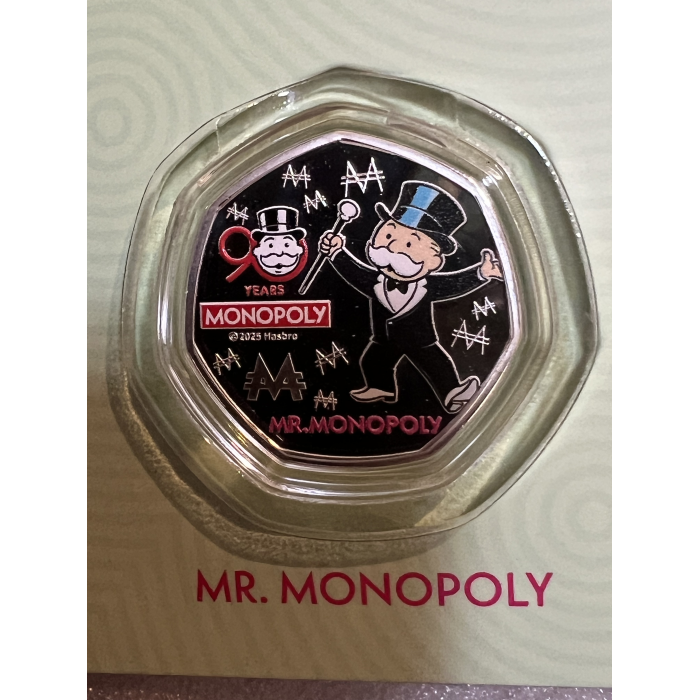 Monopoly King Charles III Fifty Cent coin Solomon Islands proof like finish