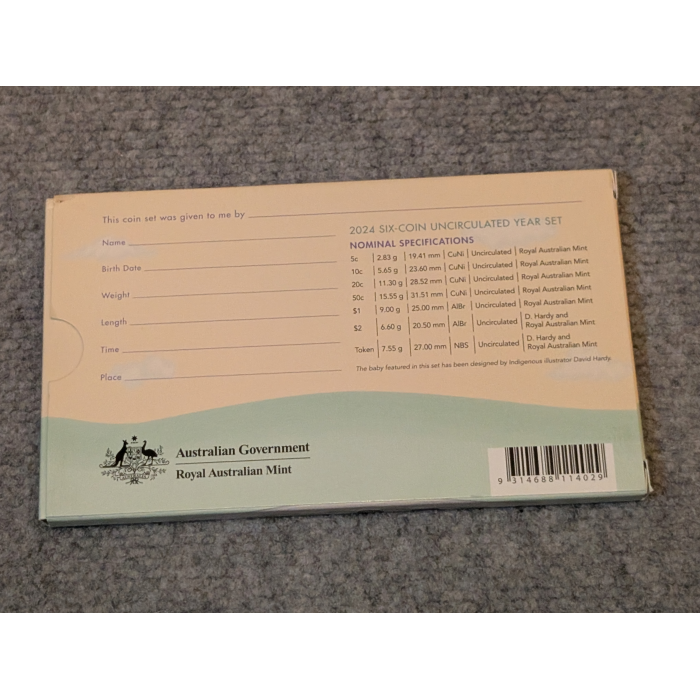 Baby coin 2024 six-coin uncirculated year set