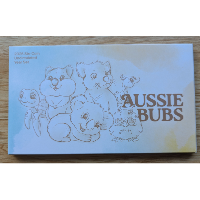 2026 Six-Coin Uncirculated Year Set AUSSIE BUBS