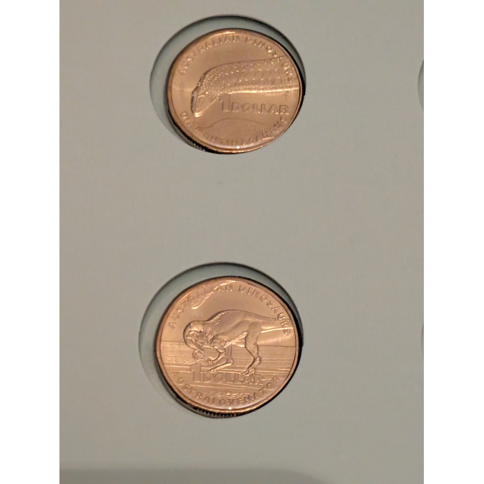 2022 $1 Coin Set - Australian 🦖 dinosaur set 