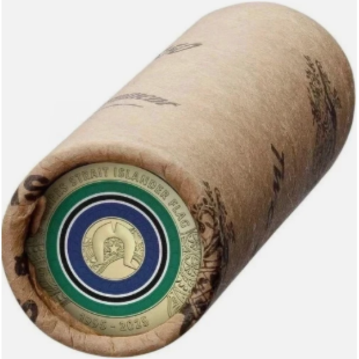 2025  $2  30th ANNIVERSARY OF THE TORRES STRAIT ISLANDER FLAG RAM PREMIUM ROLL