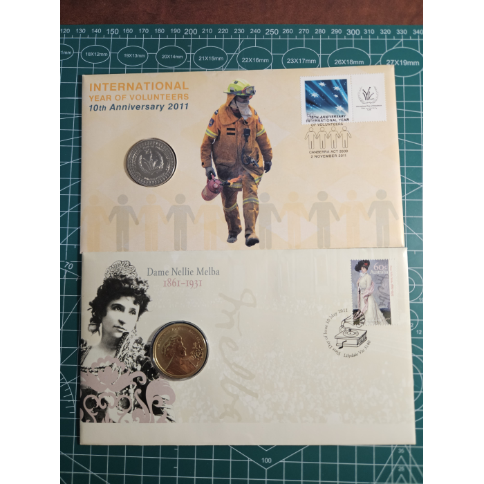 Lot of 9 early aus history pnc's, holey dollar,black caviar, aus post, Burke n w