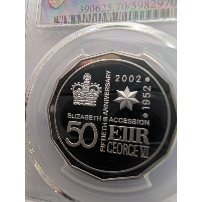 2002 Accession Silver 50c PCGS PR70DCAM ag