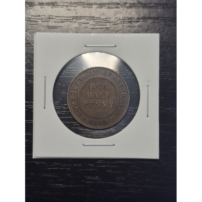 1915 H HALF PENNY
