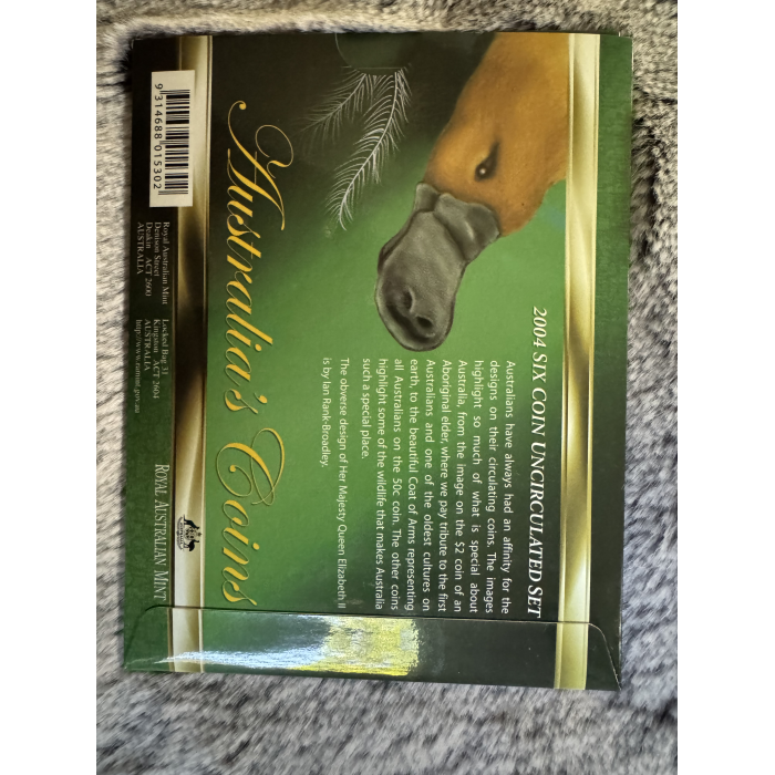 2004 RAM Australia’s Coins 6 coin Uncirculated Mint year set 