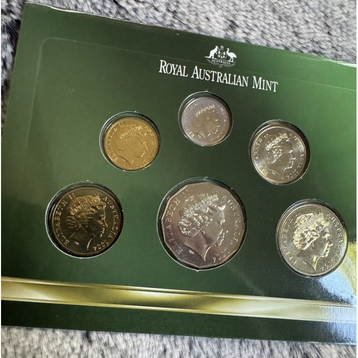 2004 RAM Australia’s Coins 6 coin Uncirculated Mint year set 