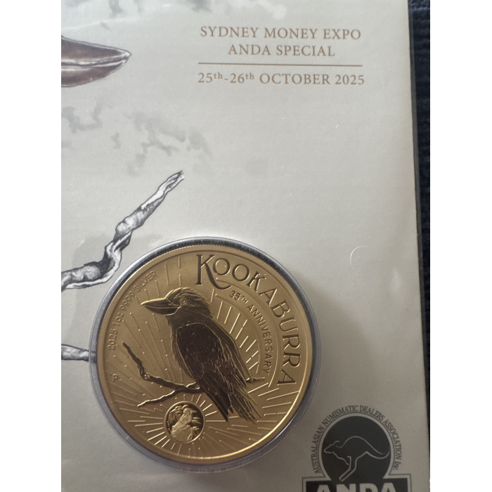 2025 1oz SILVER GOLD- PLATED KOOKABURRA COIN