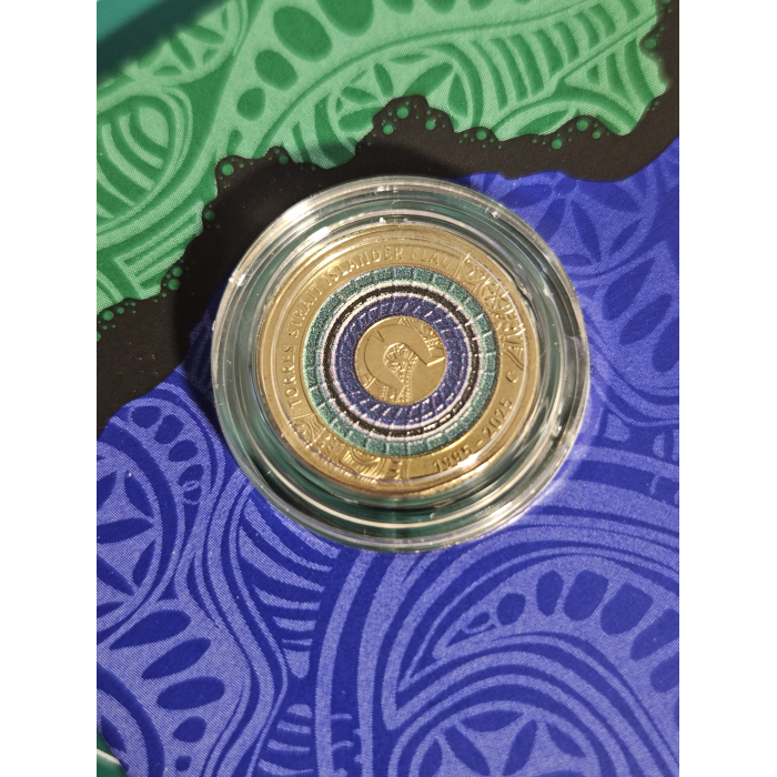 Torres Strait $2 carded coin 
