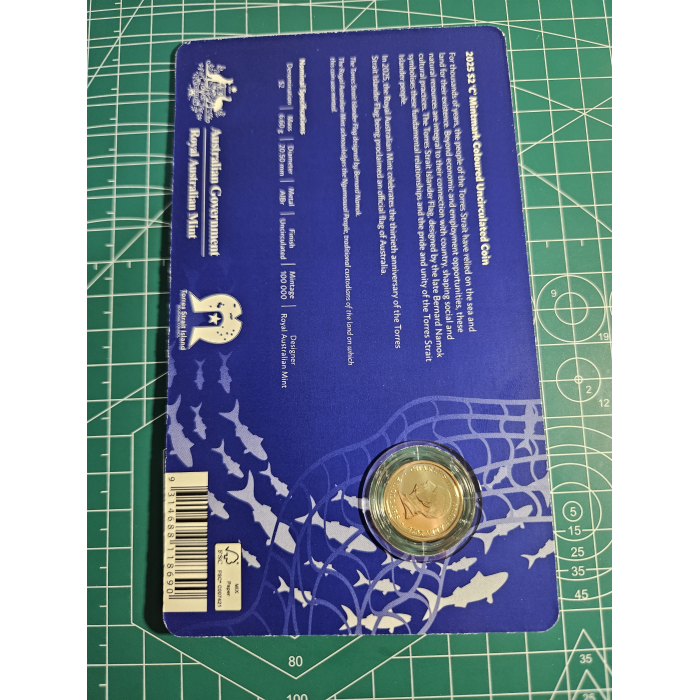 Torres Strait $2 carded coin 