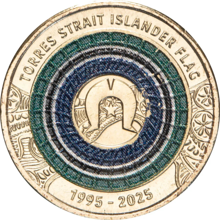 2025 $2 Torres Strait Islander Flag Aluminium Bronze Uncirculated Coin Pack