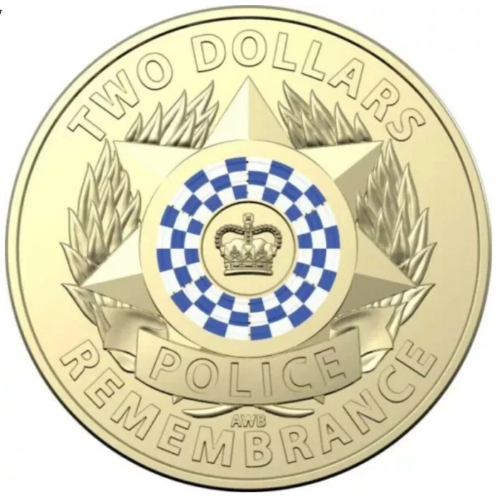 Police Remembrance 25 Coin RAM Mint Bag 2019 Two Dollar Coloured $2 Australia