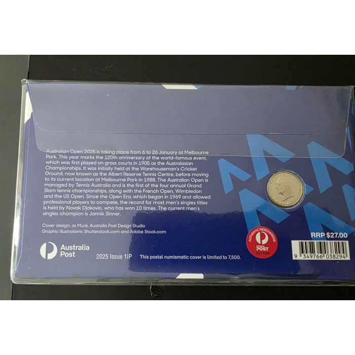 Men's Australian Open 2025 $1 PNC (2025 Issue 1IP)