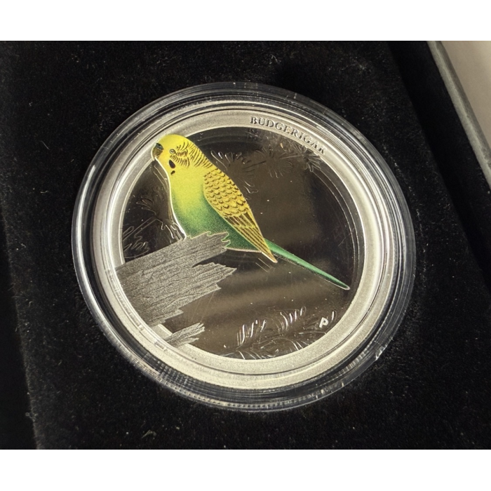 2013 Birds of Australia Budgerigar 1/2oz Silver 50 Cent Proof Coin