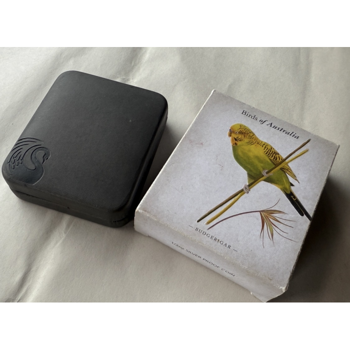 2013 Birds of Australia Budgerigar 1/2oz Silver 50 Cent Proof Coin