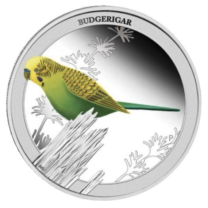 2013 Birds of Australia Budgerigar 1/2oz Silver 50 Cent Proof Coin