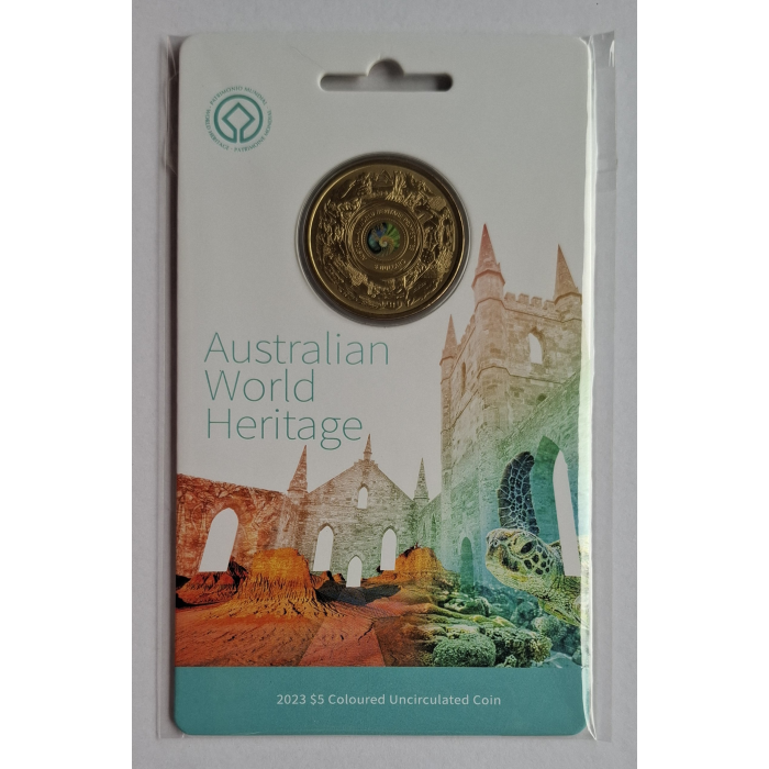 2023 $5 Australian World Heritage Carded coin