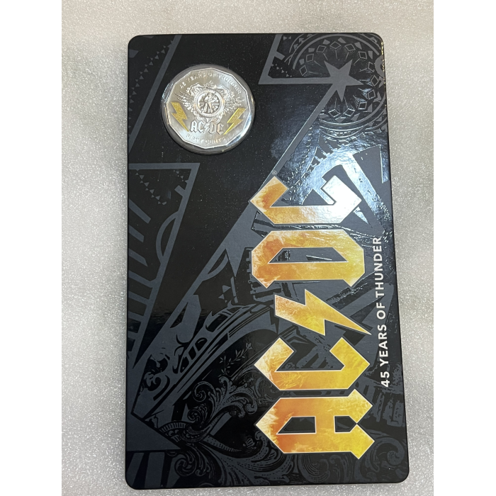 2018 ⚡️ ACDC ⚡️fifty cent coins uncirculated on card