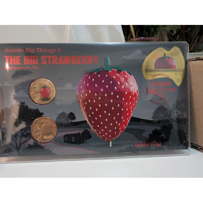 RARE Consecutive Pair: 2025 $1 Red Strawberry 2-Coin PNC - COA 0695 & 0696