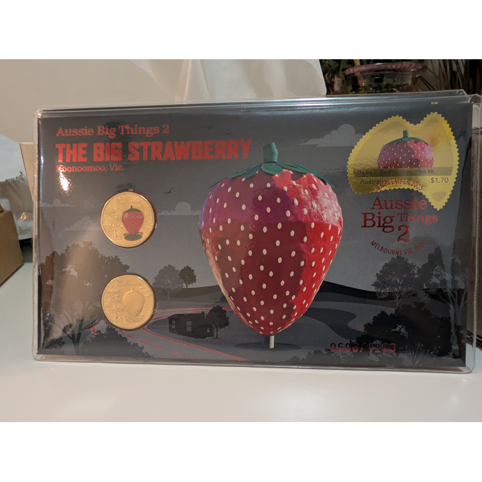 RARE Consecutive Pair: 2025 $1 Red Strawberry 2-Coin PNC - COA 0695 & 0696