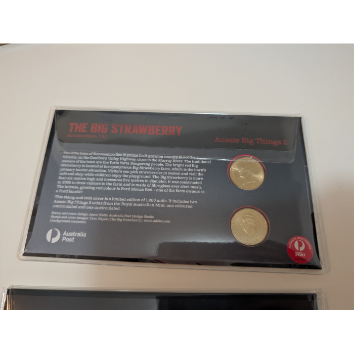 RARE Consecutive Pair: 2025 $1 Red Strawberry 2-Coin PNC - COA 0695 & 0696