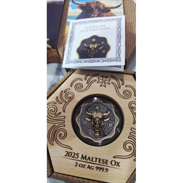 MALTESE OX 1 OZ and 2 Oz Silver Coin  2025 Guaranteed Stock! 🇦🇺 In Hand