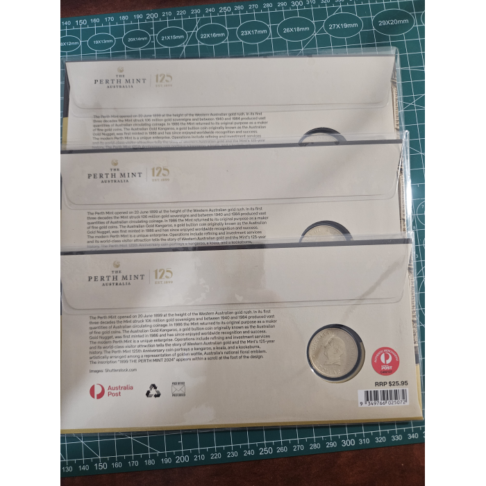 Perth mint 125 years PNC rare set of 3