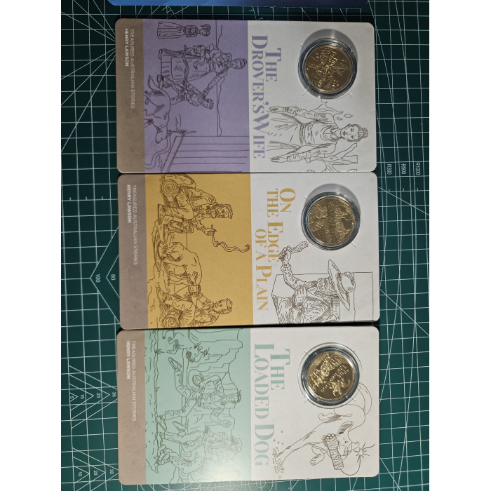 Treasured Australian stories 50 cent carded coins