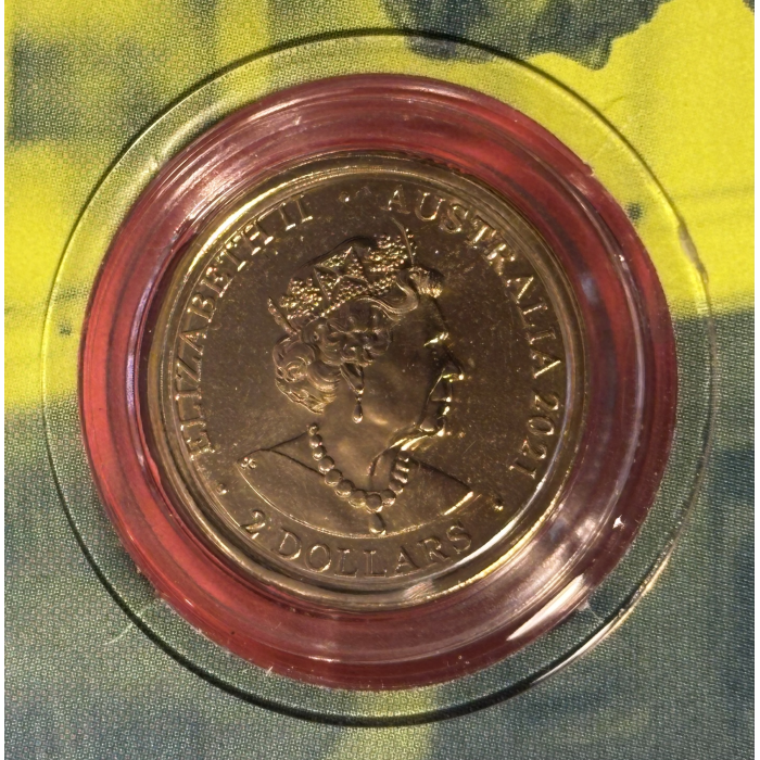 2021 $2 “C” MINTMARK Coloured Uncirculated Coin - Ambulance Service