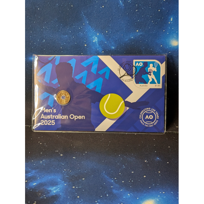 Australian Open Men's Postal Numismatic Cover (PNC) Uncirculated $2 Coin