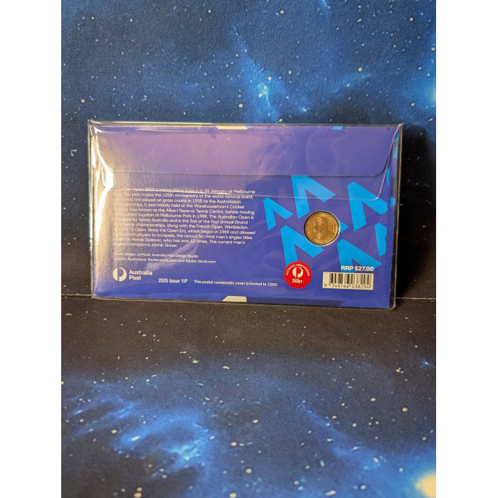 Australian Open Men's Postal Numismatic Cover (PNC) Uncirculated $2 Coin