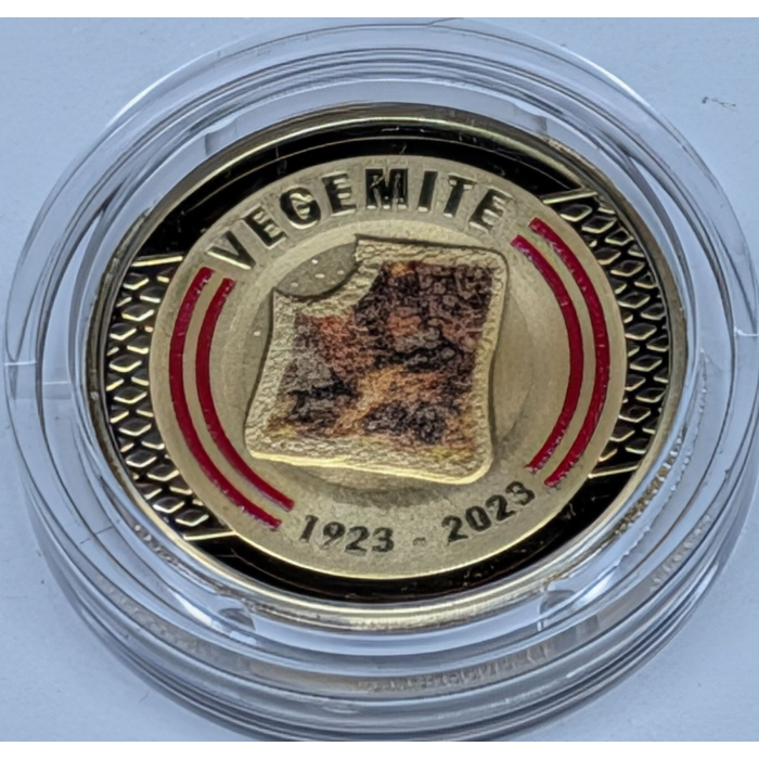2023 $1 Vegemite proof coloured coin