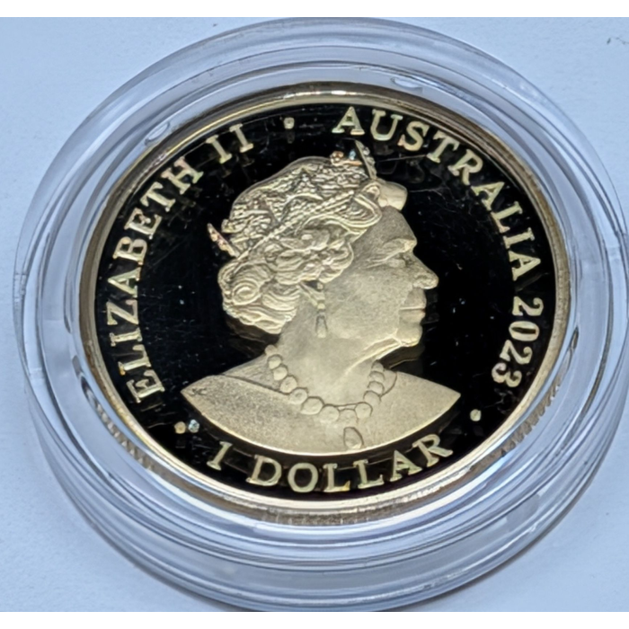 2023 $1 Vegemite proof coloured coin