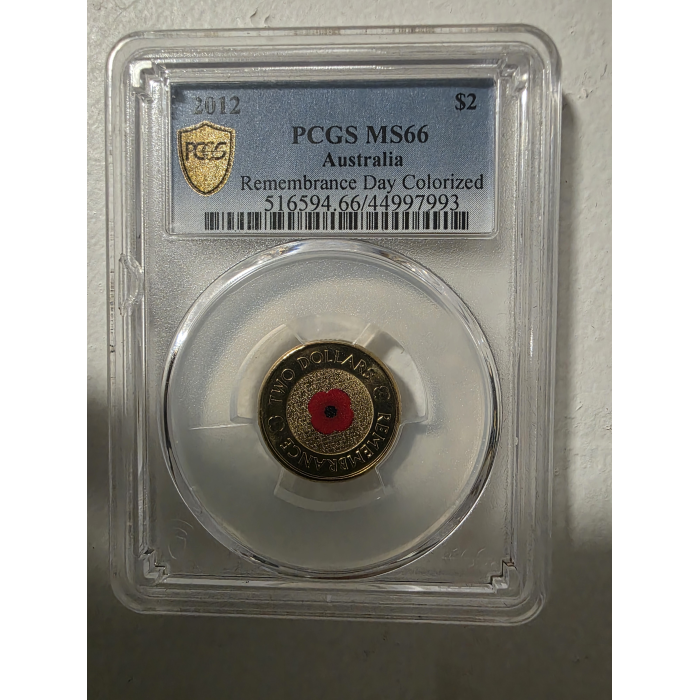 2012 $2 Red Poppy PCGS Graded MS66