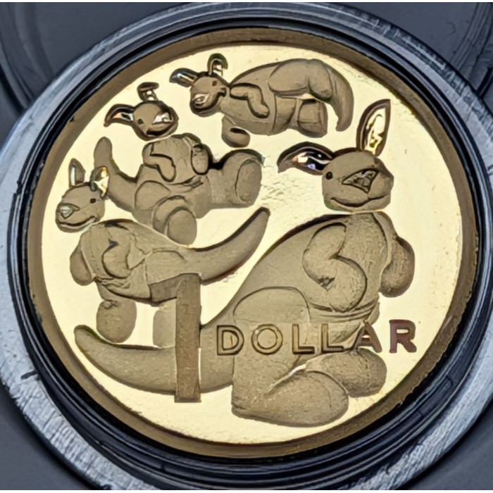 2023 $1 Baby Mob Of Roos Proof Coin - Jody Clark Effigy