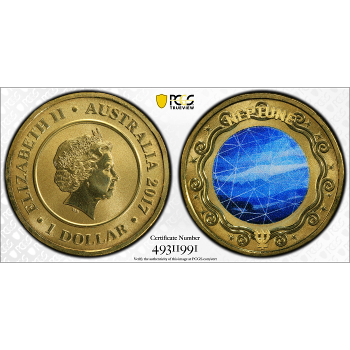 2017  $1  PLANETARY COINS NEPTUNE  PCGS MS69