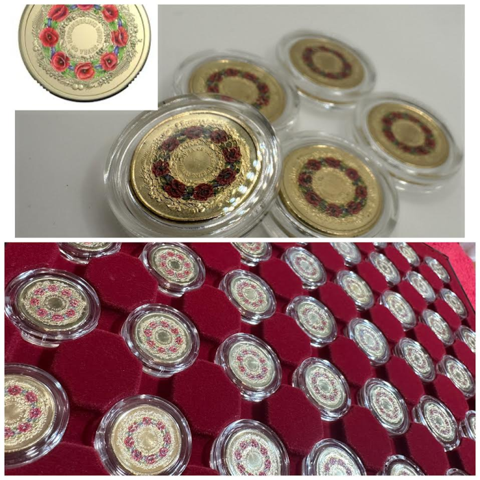 1x UNC 2025 80th Anniversary World War 2 (Poppy Wreath) $2 Coin - In Lighthouse 