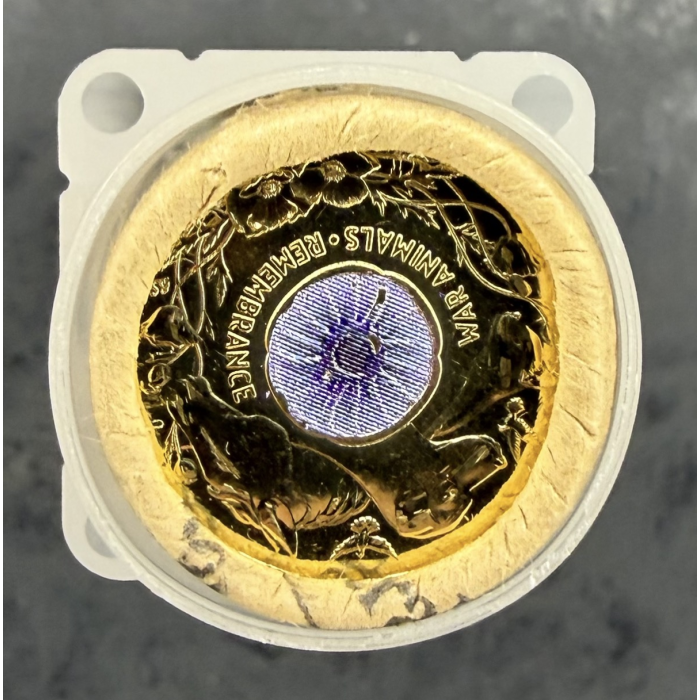 2024 Remembrance Day 'Purple Poppy' $2 Royal Australian Mint Roll with tube