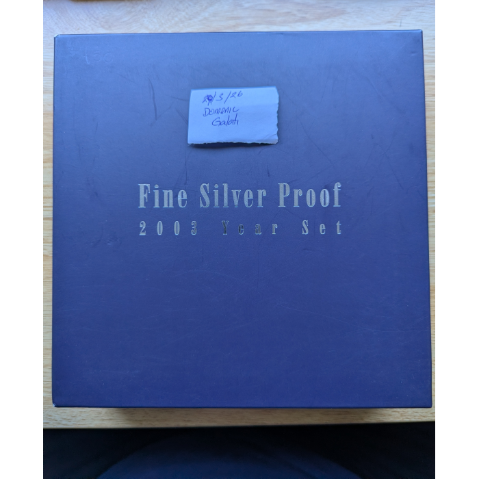 RAM 2003 FINE SILVER 99.9% PROOF COIN MINTAGE ONLY 6500