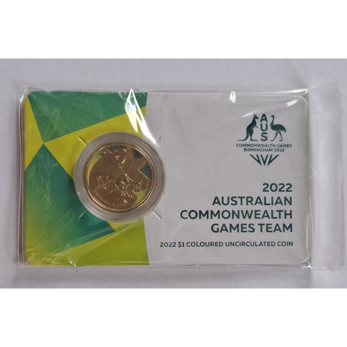 2022 $1 Australian Commonwealth Games Team Carded Coin