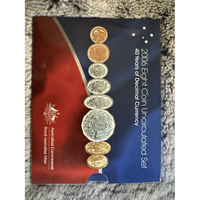 2006 RAM 40 yrs of Decimal Currency Uncirculated 6 coin mint year set 