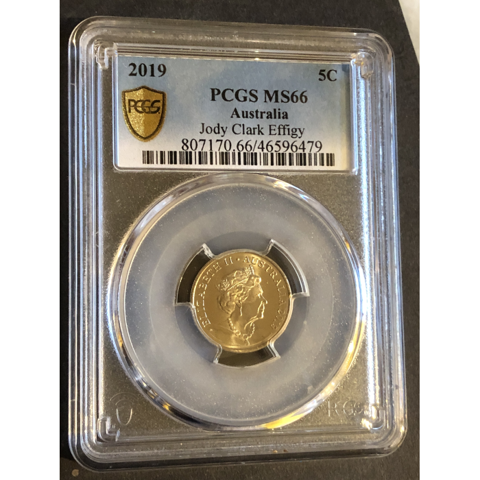 2019  PCGS MS66 Jody Clark Effigy 5c Low Mintage
